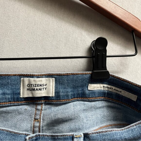 Citizens of Humanity rocket ankle Blue Women's Skinny Jeans Sz 26 - Picture 6 of 13